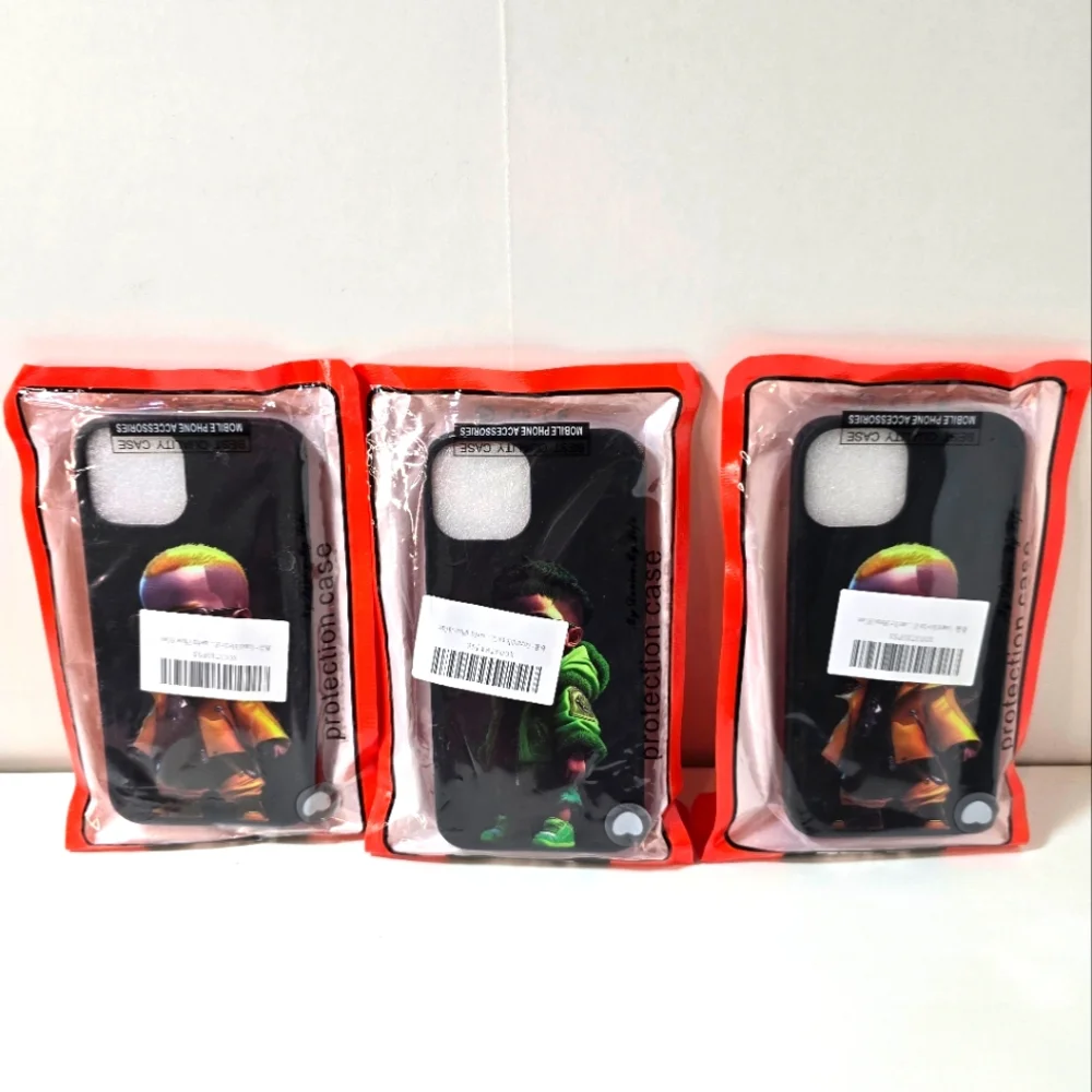Lot Of 3 Protection Case IPhone 14 Color Black